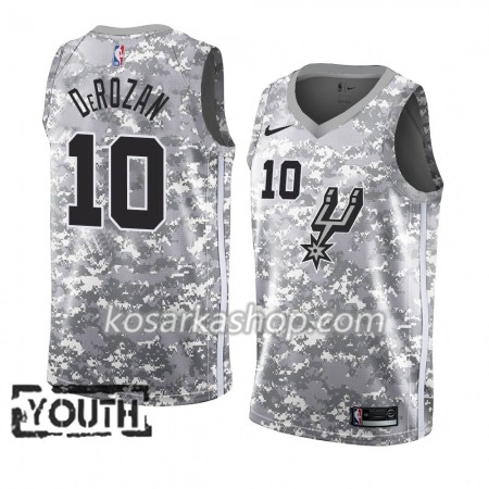 Dres San Antonio Spurs DeMar DeRozan 10 Nike 2018-19 Siva Swingman - Dječji